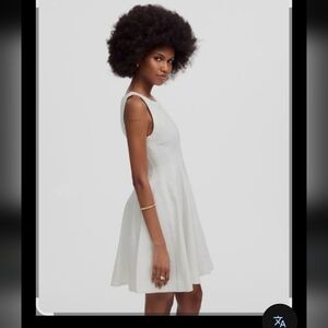 Madewell White Sleeveless Mini Dress
